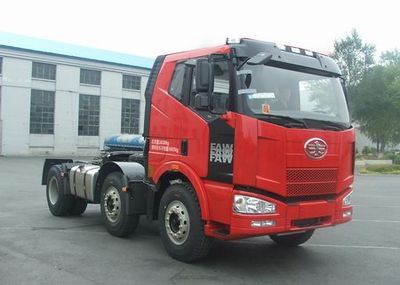 Jiefang Automobile CA4220P63K2T3HE Flat head diesel semi-trailer tractor