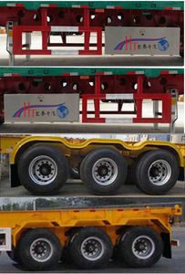 Zhengkang Hongtai brand automobiles HHT9342TJZ Skeleton container transport semi-trailer