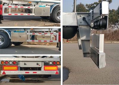 Shaanxi Automobile SHN9400GRYP4451 Aluminum alloy flammable liquid tank transport semi-trailer