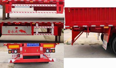 Xinyongcheng brand automobiles YJH9380 Fence semi-trailer