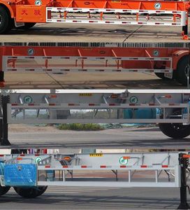 Tianjun Dejin brand automobiles TJV9350TWYH Transport semi-trailer of dangerous goods tank frame