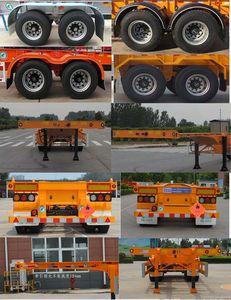 Tianjun Dejin brand automobiles TJV9350TWYH Transport semi-trailer of dangerous goods tank frame