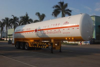 Jiuyuan  KP9391GDY Low temperature liquid transport semi-trailer