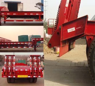 Taicheng  LHT9404TDP Low flatbed semi-trailer