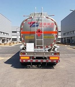 Tianming  TM9404GRYFE2 Aluminum alloy flammable liquid tank transport semi-trailer