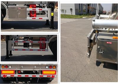 Tianming  TM9404GRYFE2 Aluminum alloy flammable liquid tank transport semi-trailer