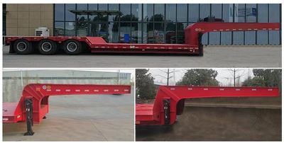 Jiyue  TZZ9381TDP Low flatbed semi-trailer