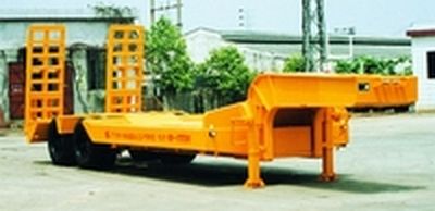 Guangzheng Automobile GJC9200TD Low flatbed semi-trailer