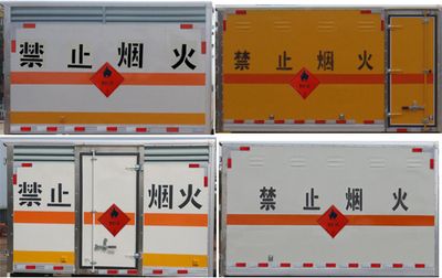 Jiangte brand automobiles JDF5030XRQSH5 Flammable gas box transport vehicle