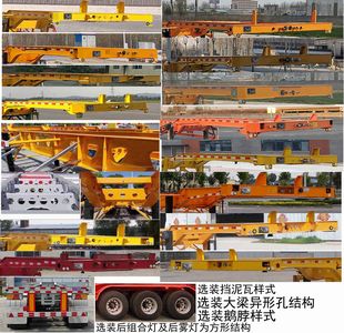 Grizzly SLN9400TJZE Container transport semi-trailer