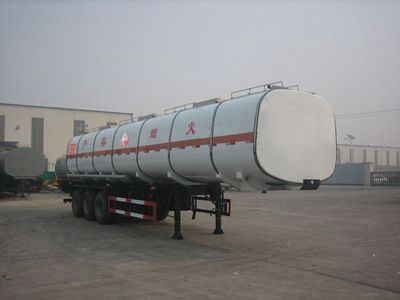 Huachang brand automobiles QDJ9402GRY Flammable liquid tank transport semi-trailer