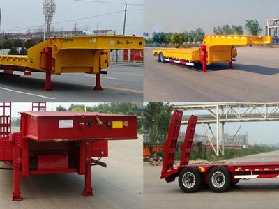 CIMC ZJV9350TDPHJB Low flatbed semi-trailer