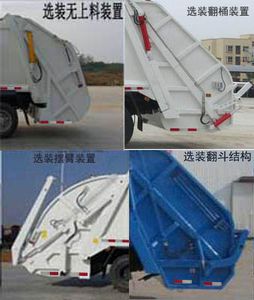 Huatong brand automobiles HCQ5160ZYSNG5 Compressed garbage truck