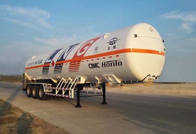 Hongtu  HT9400GDYF4 Low temperature liquid transport semi-trailer