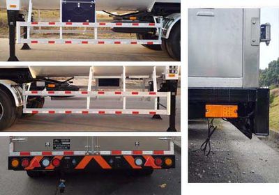 Hongtu  HT9400GDYF4 Low temperature liquid transport semi-trailer