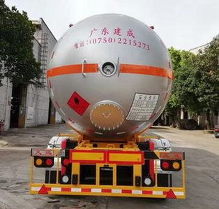 Jiuyuan  KP9406GYQSF Semi trailer for liquefied gas transportation