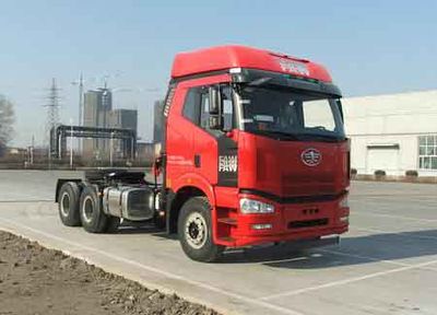 Jiefang Automobile CA4250P66K2L1T1E4Z Flat head diesel semi-trailer tractor