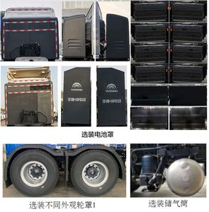 Yutong  ZKH4250P4BEV12 Pure electric semi-trailer tractor