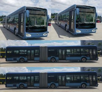 Jinlong  XMQ6180AGBEVL Pure electric articulated low floor city buses