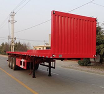 Fengyuan Zhongba brand automobiles FYK9402ZZXP Flat dump semi-trailer