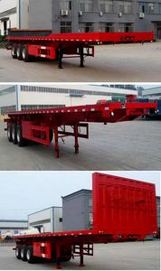 Fengyuan Zhongba brand automobiles FYK9402ZZXP Flat dump semi-trailer