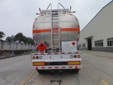 Shengtong brand automobile CSH9403GRY Aluminum alloy flammable liquid tank transport semi-trailer