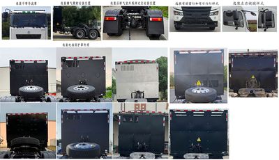 Remote license plate car HN4250N40C6BEVY Battery swappable pure electric semi-trailer tractor