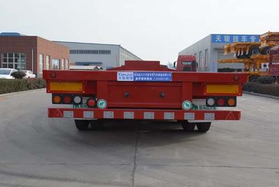 Tianjun Dejin brand automobiles TJV9401TDPK Low flatbed semi-trailer