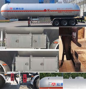 Zhengkang Hongtai brand automobiles HHT9409GYQ Semi trailer for liquefied gas transportation