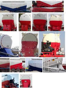 Hualiang Tianhong  LJN9407GFL Medium density powder material transportation semi-trailer