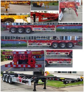 Liangshan Dongyue  CSQ9405TWY Transport semi-trailer of dangerous goods tank frame