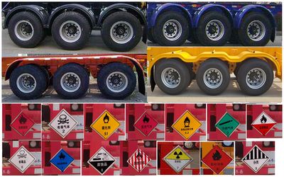 Liangshan Dongyue  CSQ9405TWY Transport semi-trailer of dangerous goods tank frame