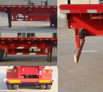 Yuchen  SCD9400ZZXP Flat dump semi-trailer