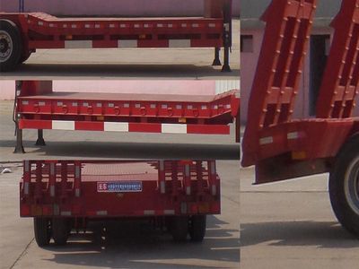 Jinlong Dongjie brand automobiles TDJ9370TDP Low flatbed semi-trailer