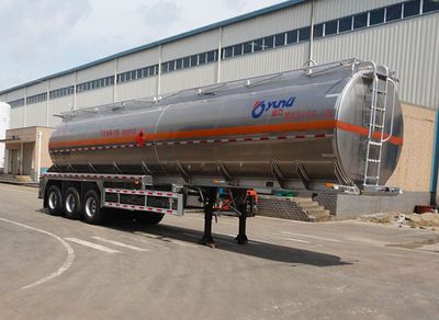 Yunli  LG9402GRY Aluminum alloy flammable liquid tank transport semi-trailer