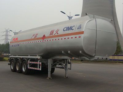 Lingyu  CLY9404GRYA Flammable liquid tank transport semi-trailer