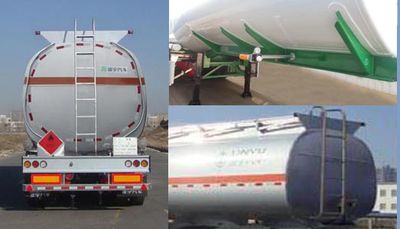 Lingyu  CLY9404GRYA Flammable liquid tank transport semi-trailer