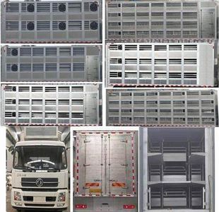 Huatong brand automobiles HCQ5180CCQDF6 Livestock and poultry transport vehicles