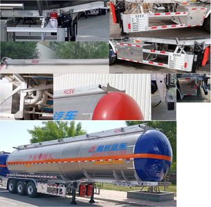 Changhua  HCH9408GRYJC Aluminum alloy flammable liquid tank transport semi-trailer