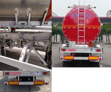 Changhua  HCH9408GRYJC Aluminum alloy flammable liquid tank transport semi-trailer