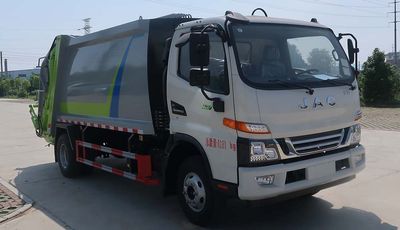 Huatong brand automobiles HCQ5081ZYSHF6CS Compressed garbage truck