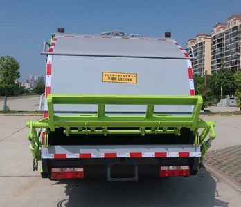 Huatong brand automobiles HCQ5081ZYSHF6CS Compressed garbage truck