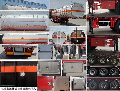 Zhengkang Hongtai brand automobiles HHT9400GRYC Flammable liquid tank transport semi-trailer