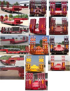 Luxiang  THC9401TDP Low flatbed semi-trailer