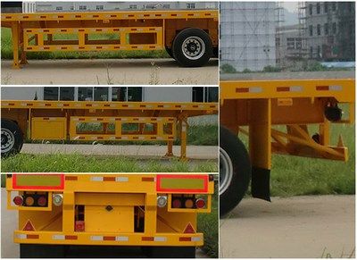 Shengtong brand automobile CSH9401TPB Flat transport semi-trailer