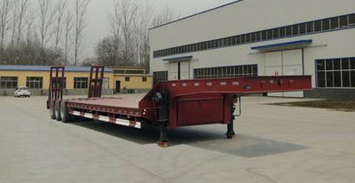 Hualu Yexing brand automobiles HYX9401TDP Low flatbed semi-trailer