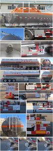 Luping Machinery LPC9404GYYS Aluminum alloy oil transport semi-trailer