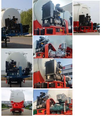 Tonghua  WTY9400GFLS60 Low density powder material transportation semi-trailer