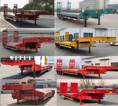 Huaxing Jiangshan brand automobiles SMW9400TDP Low flatbed semi-trailer