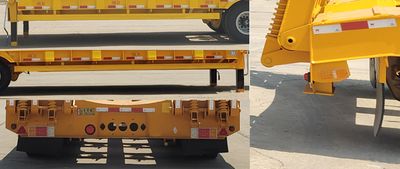 Huaxing Jiangshan brand automobiles SMW9400TDP Low flatbed semi-trailer